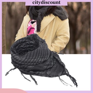 &lt;citydiscount&gt; ผ้าพันคอ ผ้าฝ้าย ลายสก๊อต น้ําหนักเบา เหมาะกับหน้าหนาว สําหรับผู้ชาย และผู้หญิง