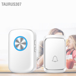 Taurus307 กริ่งประตูไร้สาย รีโมทอัจฉริยะกันน้ำ US Plug 110‑220V สำหรับสตรีมีครรภ์สูงอายุ