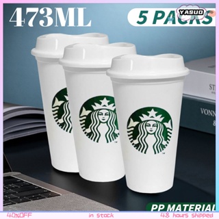 Starbucks แก้วมักดื่มกาแฟ นม ฟองนม ฟองอากาศ เรียบง่าย สร้างสรรค์ สําหรับคู่รัก อาหารเช้า