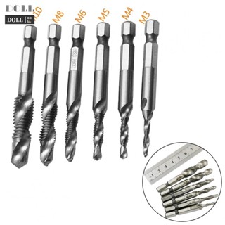 ⭐24H SHIPING ⭐Durable Composite Tap Drill Bit Spiral Screw Tap 1/4 Hex Shank Thread