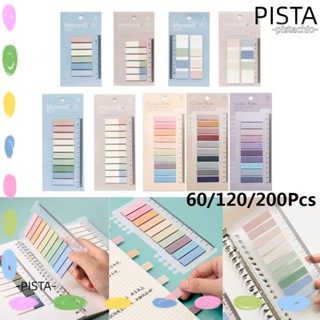 PISTA 60/120/200 ชิ้น กระดาษโน้ต แถบแท็บ แปลกใหม่ ธง ที่คั่นหนังสือ ฉลาก ใบไม้หลวม