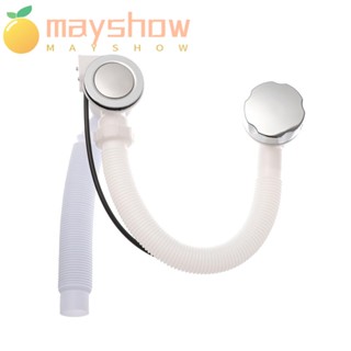 Mayshow ท่อระบายน้ําอ่างอาบน้ํา ทนทาน เชื่อมต่อห้องน้ํา ชุดอาบน้ํา ทรงกลมล้น