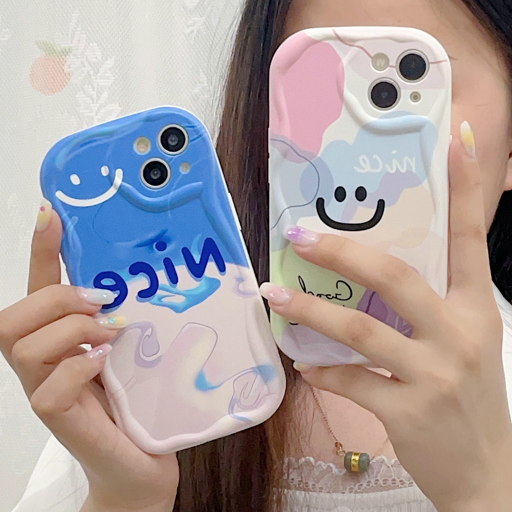 NY| เคส สำหรับ Samsung Galaxy A54 A71 A72 A73 S20 S21 S22 S23 FE Plus Ultra Soft Cream Good Luck Nic