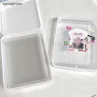 [springeven] กล่องพลาสติกใส ขนาดเล็ก สําหรับเก็บโฟโต้การ์ด พร้อมส่ง