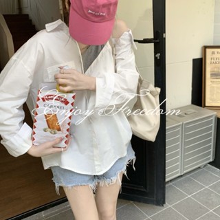 Enjoy Freedom เสื้อสายคล้องไหล่สองคําแบบหลวมๆ แบบผู้หญิง