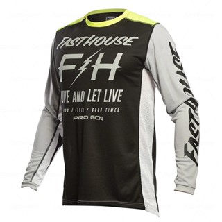 เสื้อกีฬาแขนสั้น ลาย Fire Bike Enduro Mtb Downhill สําหรับจักรยานเสือภูเขาวิบาก