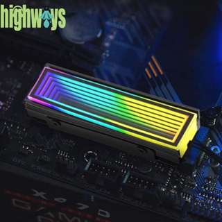 M.2 Nvme ฮีตซิงก์ระบายความร้อน 5V 3PIN ARGB SSD AURA อะลูมิเนียมอัลลอย สําหรับ M.2 2280 [highways.th]