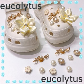 Eucalytus1 จี้รูปดอกไม้ ลอกออกได้ อุปกรณ์เสริม สําหรับรองเท้า DIY