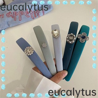 Eucalytus1 ที่คาดผม ที่คาดผม ประดับพลอยเทียม หรูหรา ประจําวัน