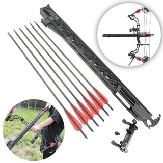 ยิงธนู Quick Bow Shooter 6 ลูกศร Launcher Back Curve Composite Bow ยิงต่อเนื่อง