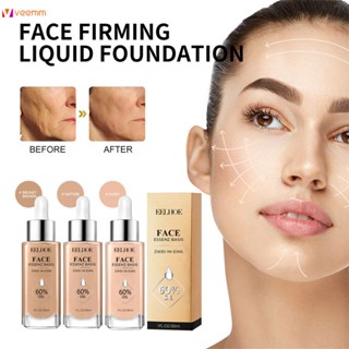 Eelhoe Facial Exquisite Liquid Foundation คอนซีลเลอร์สำหรับผิวติดทนนาน No Makeup Translucent Brightening Skin Color Beauty Base Makeup veemm
