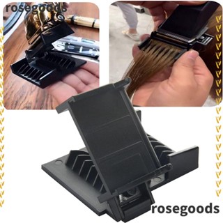 Rosegoods1 หวีจํากัดการกด ช่วยตัดผม ถอดปลายผม อุปกรณ์เสริม สําหรับร้านทําผม