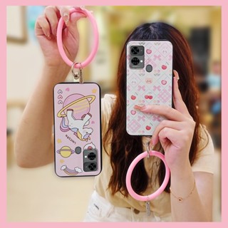 Cartoon ring Phone Case For Oukitel C33 cute personality Dirt-resistant protective bracelet Back Cover heat dissipation youth