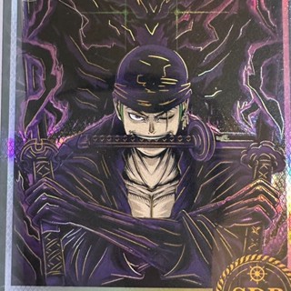 Kabago ใหม่ การ์ดเก็บสะสมวันพีช SDR Zoro ขอบสีม่วง หรูหรา