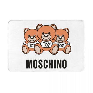 Moschino (6) พรมเช็ดเท้า ผ้าสักหลาด กันลื่น ดูดซับน้ํา แห้งเร็ว สําหรับห้องน้ํา 16x24 นิ้ว พร้อมส่ง