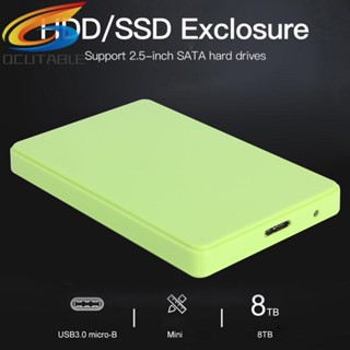 [Qcutable.th] เคสฮาร์ดดิสก์ไดรฟ์ภายนอก USB 3.0 2.5 นิ้ว 8TB 6Gbps HDD SSD