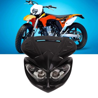 HJ001 รถจักรยานยนต์ Fairing Head Lamp 12V Dual ไฟหน้าสูงต่ำ Beam สำหรับ F-Eagle Apollo CRF Pit Dirt Bike Motocross