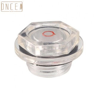 【ONCEMOREAGAIN】Clear Plastic Oil Sight Glass Included G34 Male Thread Air Compressor Fittings