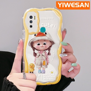 เคสโทรศัพท์มือถือแบบนิ่ม ใส ลายการ์ตูนเป็ดน้อยน่ารัก สีสันสดใส สําหรับ Infinix Hot 9 Pro Hot 9 Play Hot 12 Play