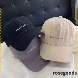 Rosegoods1 CHALLENGE หมวกเบสบอล หมวกสแน็ปแบ็ค หมวกฮิปฮอป ลําลอง กันแดด