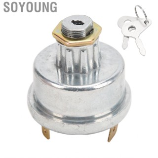 Soyoung 35670 Metal Ignition Key Switch Durable for Tractor Loader Agricultural Machinery