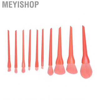 Meyishop 10Pcs Makeup Brushes Blending Brush Set  Slender And Soft