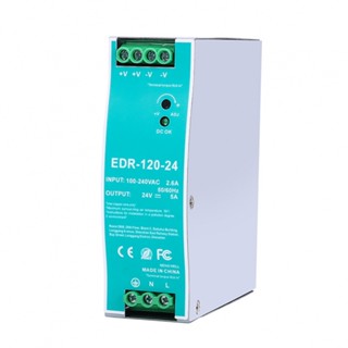 สวิตช์พาวเวอร์ซัพพลาย EDR-120-24 24V Din DC 12-48V