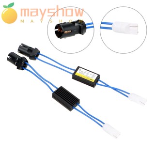 Mayshow 2 ชิ้น ตัวยกเลิกคําเตือน T10 W5W ข้อผิดพลาด ฟรีสายเคเบิล Canbus