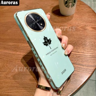 เคสโทรศัพท์มือถือแบบนิ่ม ลายใบเมเปิ้ล สําหรับ Huawei Nova Y91 Y71 Y70 Nova Y70 Y71 Y91