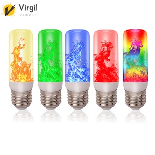 [Virgil.th] หลอดไฟ LED เปลวไฟจําลอง E27 E26