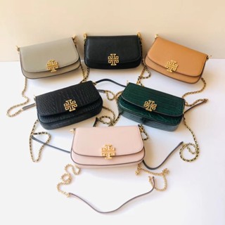 Tory Burch Britten Series กระเป๋าถือ กระเป๋าสะพายไหล่ หนังวัวนิ่ม หกสี