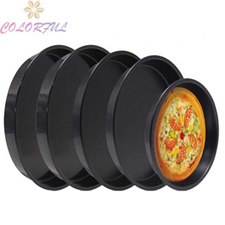 【COLORFUL】Microwave Oven Pizza Pan Nonstick Chip Tray Dish Baking Cookware 6/7/8/9/10 Inch