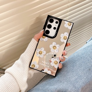 【Little Daisy】casetify เคสโทรศัพท์มือถือแบบนิ่ม กันกระแทก ลายดอกเดซี่ พร้อมกระจก แฟชั่น คุณภาพสูง สําหรับ Samsung s23ultra s23 s23+ s22ultra