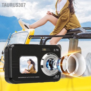 Taurus307 Underwater Camera 48MP 4K Video Output 16X Digital Zoom Anti Shake Waterproof Vlog US Plug 110‑240V