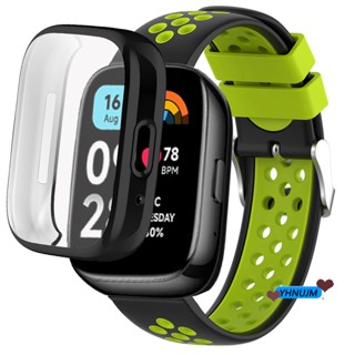 สําหรับ Redmi Watch 3 Active เคสกันชน TPU ป้องกันหน้าจอ แบบเต็ม เคสซิลิโคน Redmi Watch3 Active Strap Band
