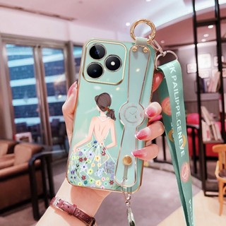 เคสโทรศัพท์มือถือ พร้อมสายคล้องยาว หรูหรา สําหรับ Tecno Spark 10 Pro Spark 10 10C KI5q KI5k KI7 Camon 20 Pro 4G Tecno CK6 CK6n CK7n