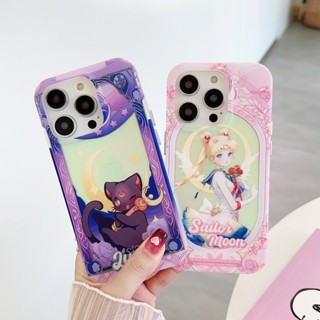 เคสโทรศัพท์มือถือ กันกระแทก ลายการ์ตูนเซเลอร์มูน สําหรับ IPhone 11 12 13 14 Pro Max 14 Pro Max 13 Pro 12