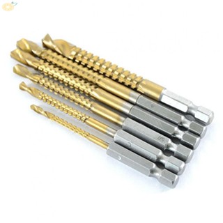 【VARSTR】Drill Bits Hss Drill Bits Metal Titanium Multifunction Titanium Plating