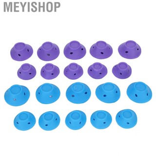 Meyishop 20pcs Mushroom Hair Curler Self Grip DIY Silicone Style Curlers for Long Me