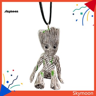 Skym* จี้กระจกรถยนต์ ลายการ์ตูนต้นไม้ ทนต่อการสึกหรอ พร้อมสายคล้อง