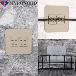 Myronghd สติกเกอร์เมจิก ติดตะขอ มีกาวในตัว แข็งแรง สําหรับติดผนังห้องน้ํา ห้องครัว