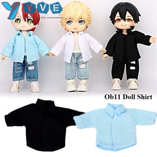 Yve เสื้อยืดลําลอง สําหรับตุ๊กตา 1/12Bjd