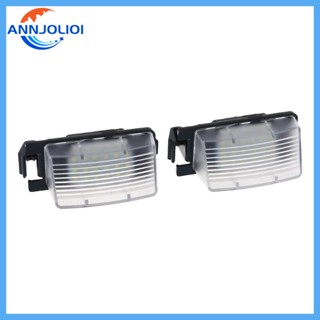 Ann หลอดไฟ LED 6000K สําหรับติดป้ายทะเบียนรถยนต์ 2 ชิ้น