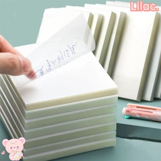 Lilac กระดาษโน๊ต แบบใส กันน้ํา 50 แผ่นต่อเล่ม