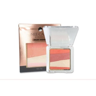 ♦️ของแท้·ส่งด่วน·ถูก♦️Nee Cara Silky Shine 4 Color Blush Palette #N973 :neecara นีคาร่า 4 คัลเลอร์ บลัช พาเลทdayse