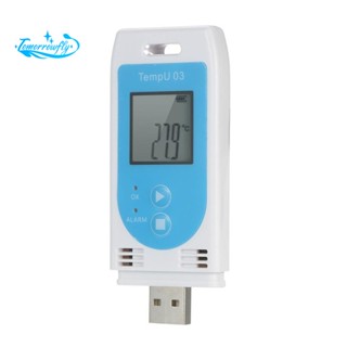 1 ชิ้น TempU 03 USB อุณหภูมิความชื้นข้อมูลล็อกเกอร์นํากลับมาใช้ใหม่ RH TEMP Datalogger