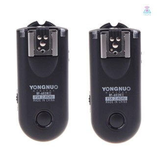 [T&amp;L]Yongnuo Rf-603n II รีโมตแฟลชทริกเกอร์ไร้สาย N1 สําหรับ D800 D700 D300 D200 D3