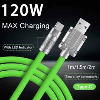 สายชาร์จ120W 6A Super Fast Charge Type C Quick Charge สาย USB สาย lO-S สาย Micro usb สำหรับ lO-S samsung oppo huawei