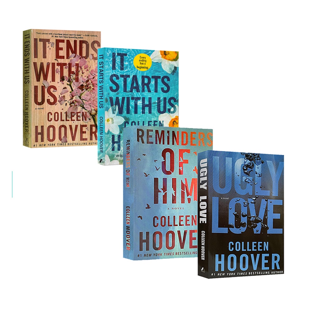 หนังสือ หนังสือภาษาอังกฤษ  It Ends with Us / Ugly Love / Verity By Colleen Hoover English Novel Literature Fiction Books