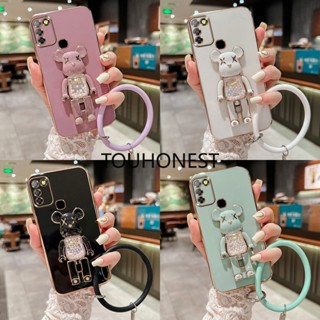 เคส Samsung Galaxy M21 เคส Samsung A32 เคส Samsung A52 Case Samsung A52S Case Samsung A13 Case Samsung A23 Case Samsung A53 Casing Samsung M30S Cases Samsung A04S Cover Soft TPU Anime Cartoon Cute Kaws Bear Stand With Ring Phone Case TT โทรศัพท์มือถือ